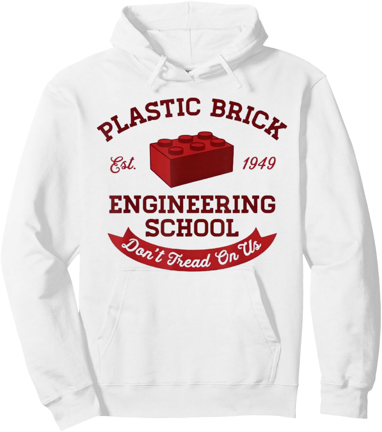 Plastic Brick Engineering School Funny Engineer Hoodie - Hoodie | White