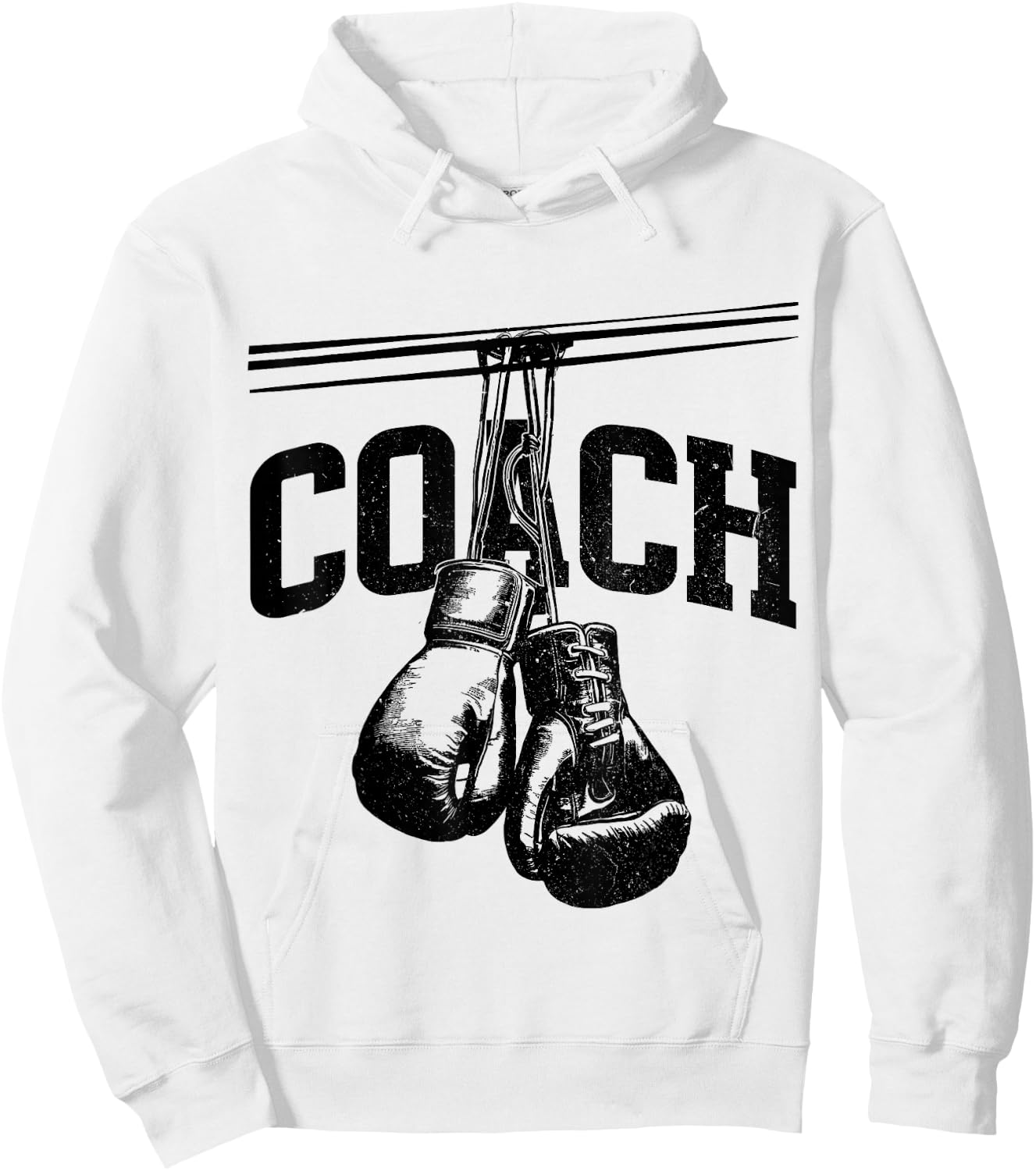Boxing Coach, Kickboxing Muay Thai and Training MMA Gym , white, S Hoodie - Hoodie | White