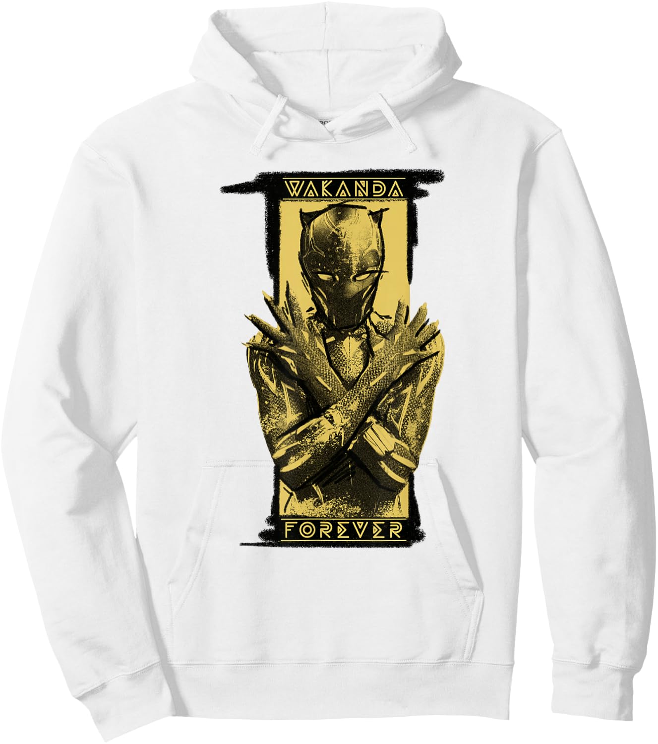 Marvel Black Panther: Wakanda Forever Shuri Salute Badge Hoodie - Hoodie | White
