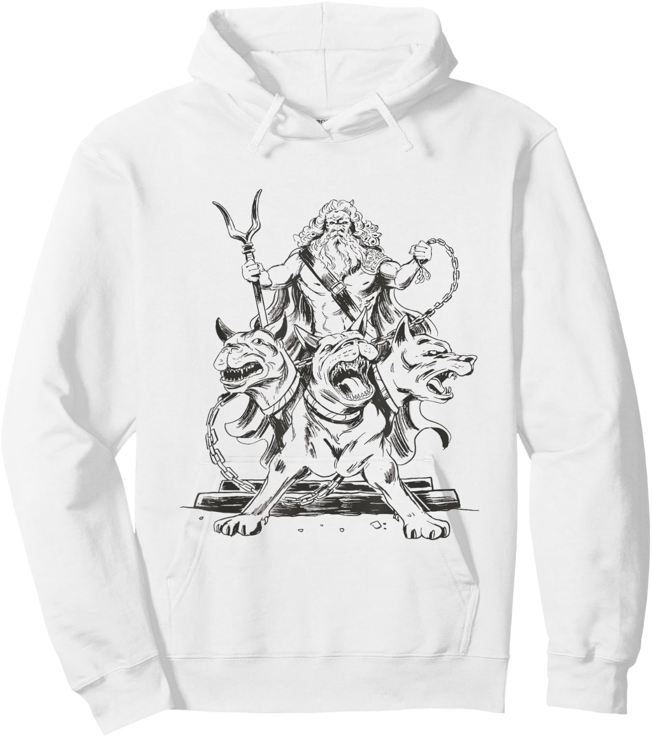 Cerberus - Creepy Hound Of Hades Dog Greek Mythology Lover Men Women Kids Hoodie - Hoodie | White