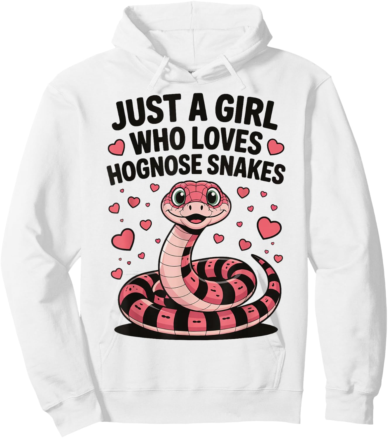 Just A Girl Who Loves Hognose Snakes Hoodie - Hoodie | White
