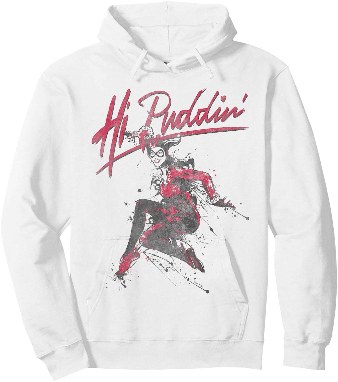 Batman Harley Quinn Hi Puddin' Hoodie - Hoodie | White