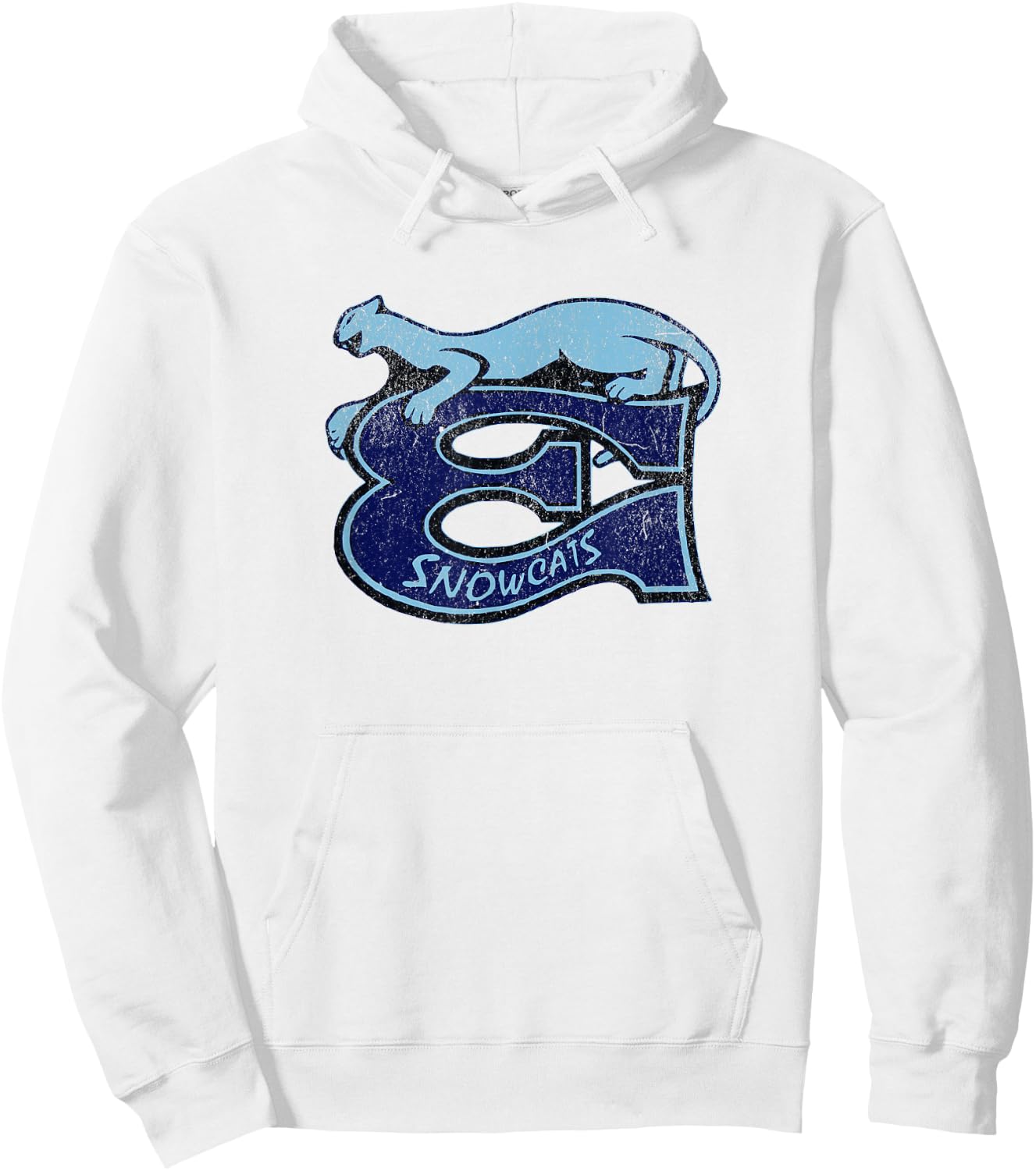 Retro Hockey Eugene Snowcats Équipe de hockey des années 90 Hoodie - Hoodie | White
