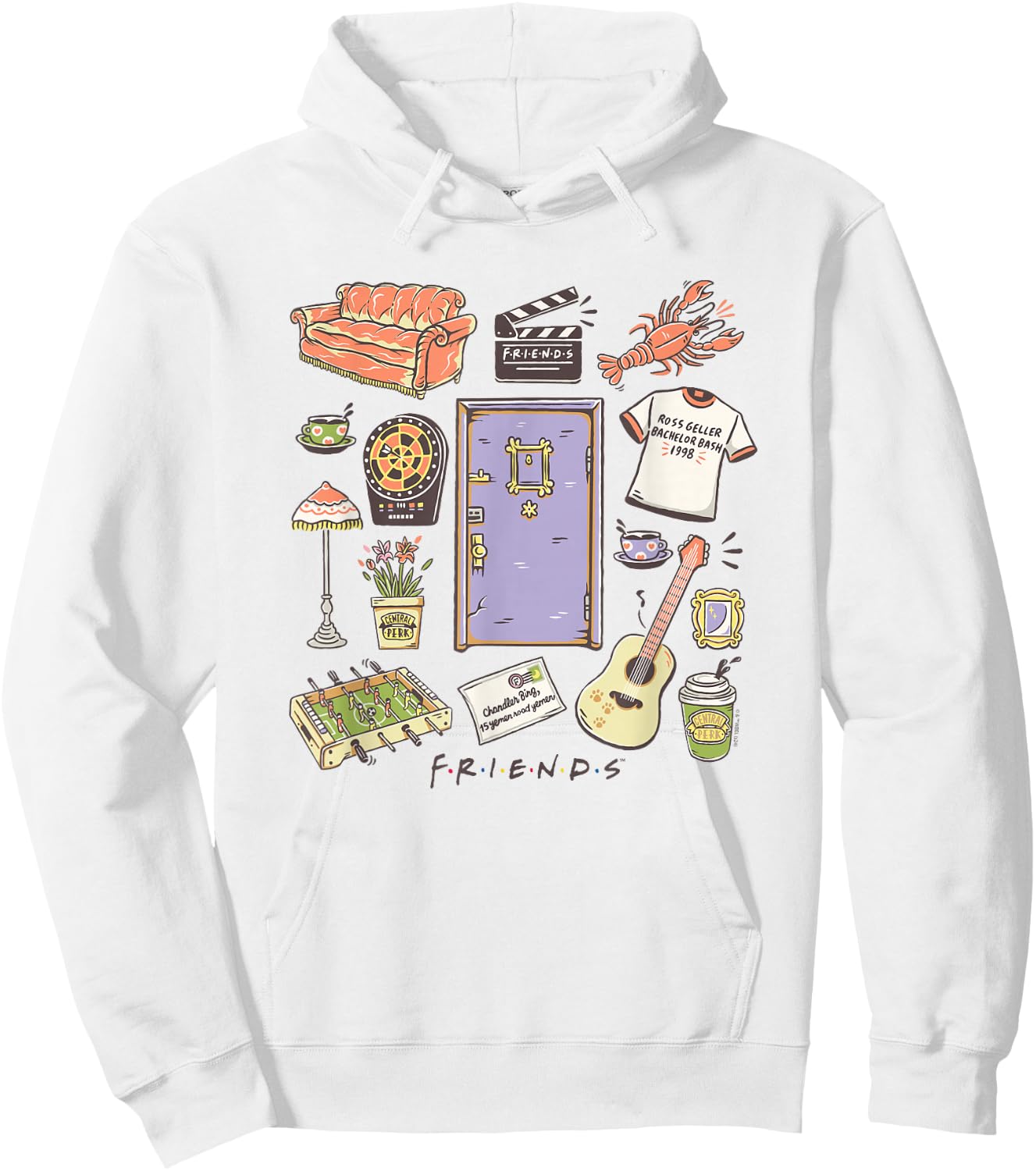 Friends - Friends Collage Hoodie - Hoodie | White