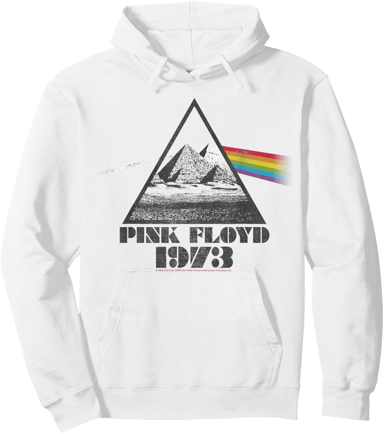 Pink Floyd 1973 La Face cachée de la Lune Prism Rainbow Hoodie - Hoodie | White