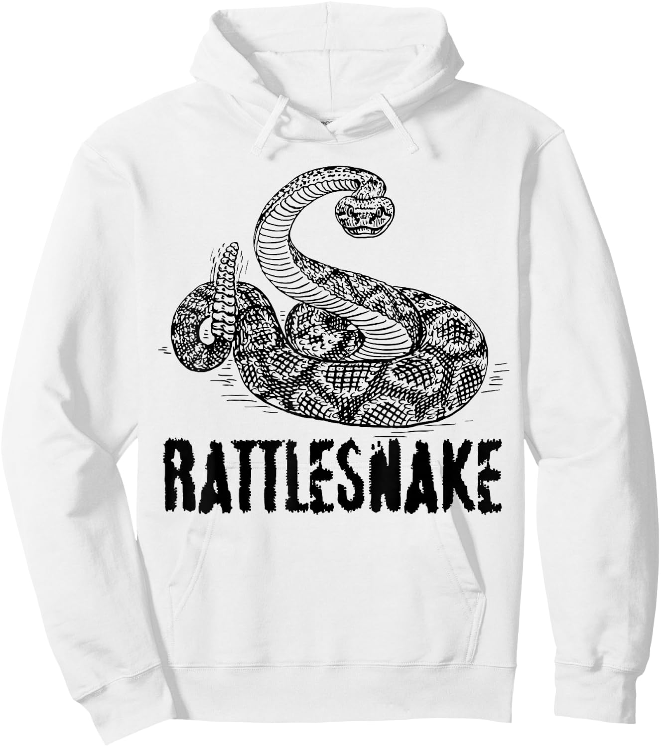 Cool Rattlesnake Art Snake for Children Boys Girls Child Hoodie - Hoodie | White
