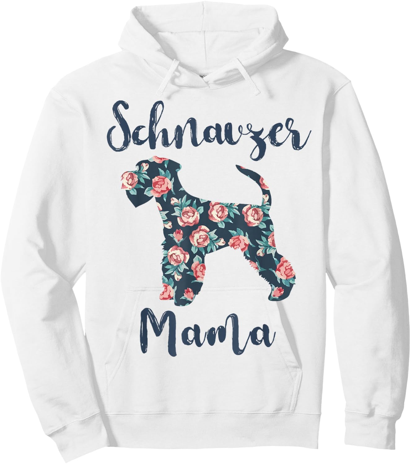Mini Schnauzer Mama Shirt Women Schnauzer Mom Mother Day Hoodie - Hoodie | White