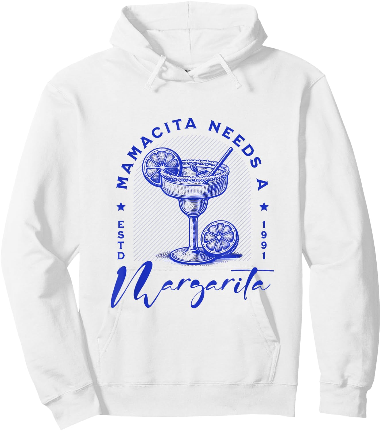 Mamacita needs a margarita – Funny Vintage Gift , white, S Hoodie - Hoodie | White