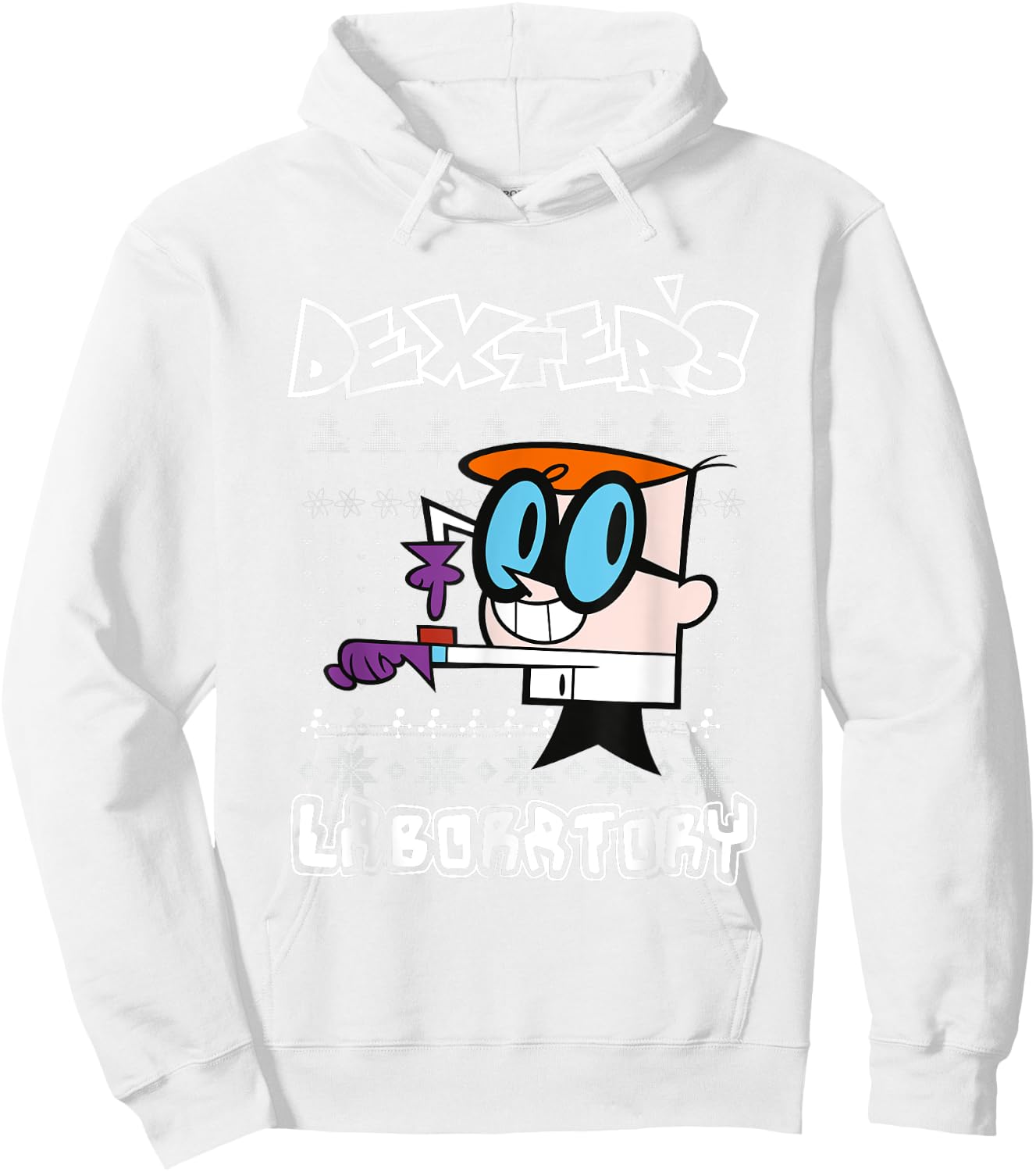 Weihnachten Dexter's Laboratory Knit Hoodie - Hoodie | White