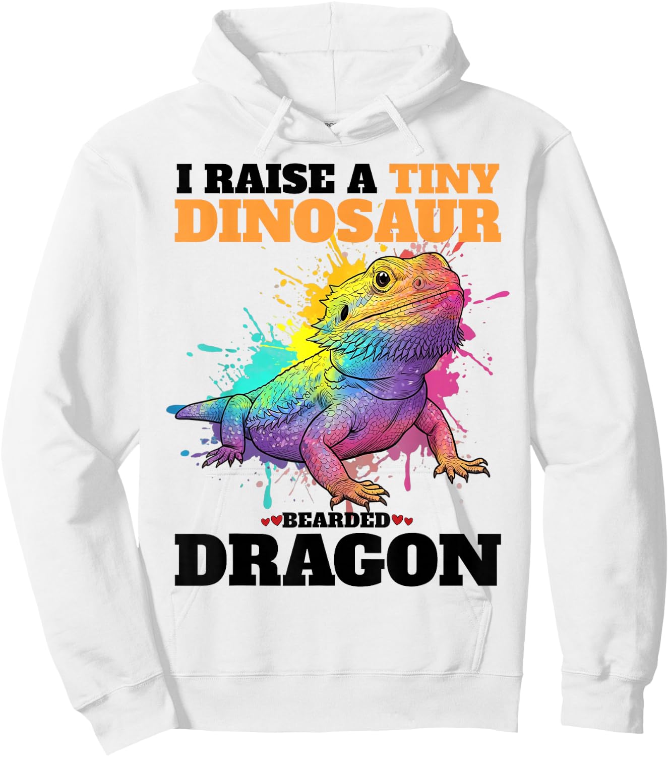 I Raise A Tiny Dinosaur Bearded Dragon Boys Girls Men Women Hoodie - Hoodie | White