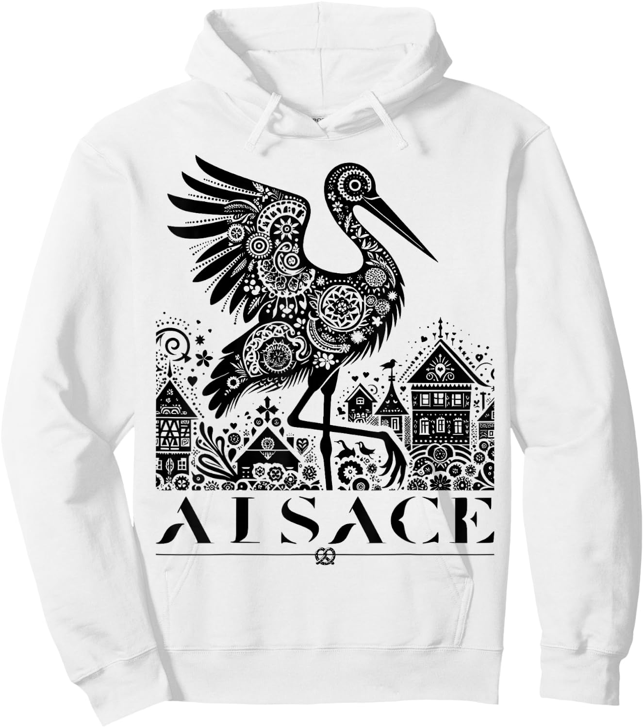 ALSACE , grey, S Hoodie - Hoodie | White