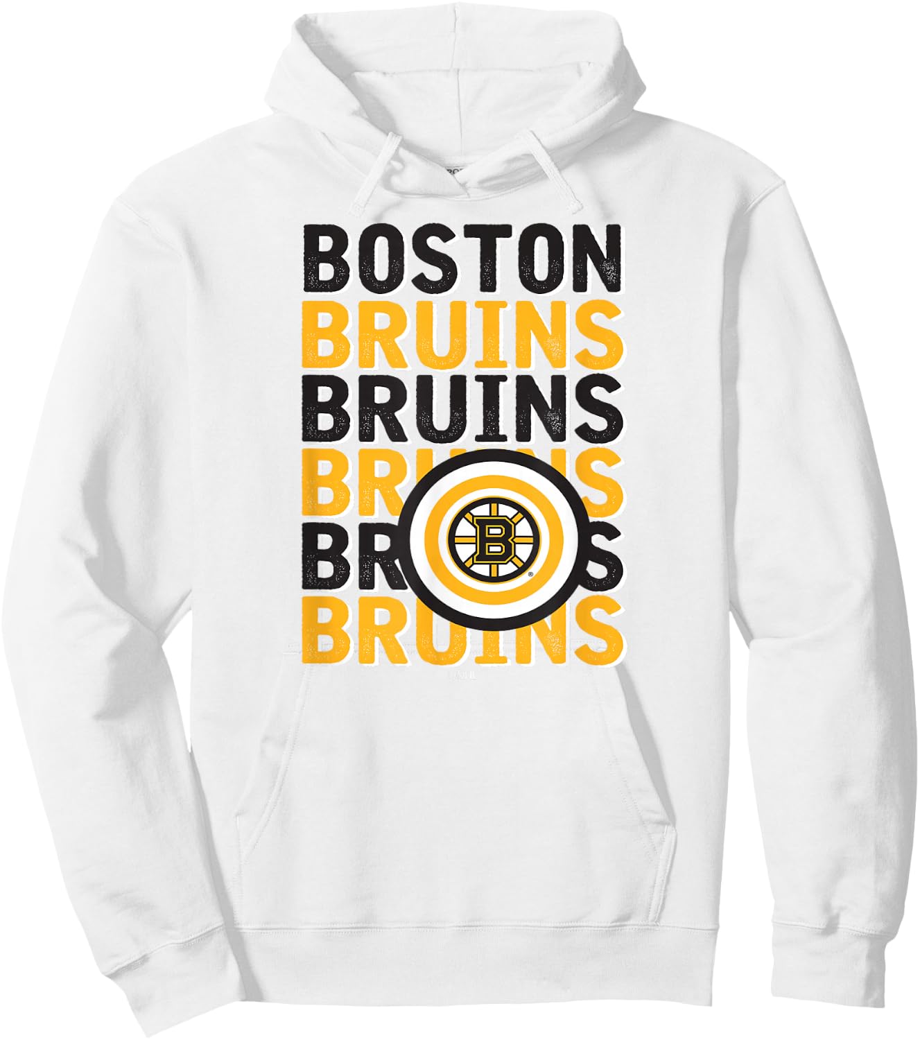 Boston Bruins Repeat Gray Officially Licensed Hoodie - Hoodie | White
