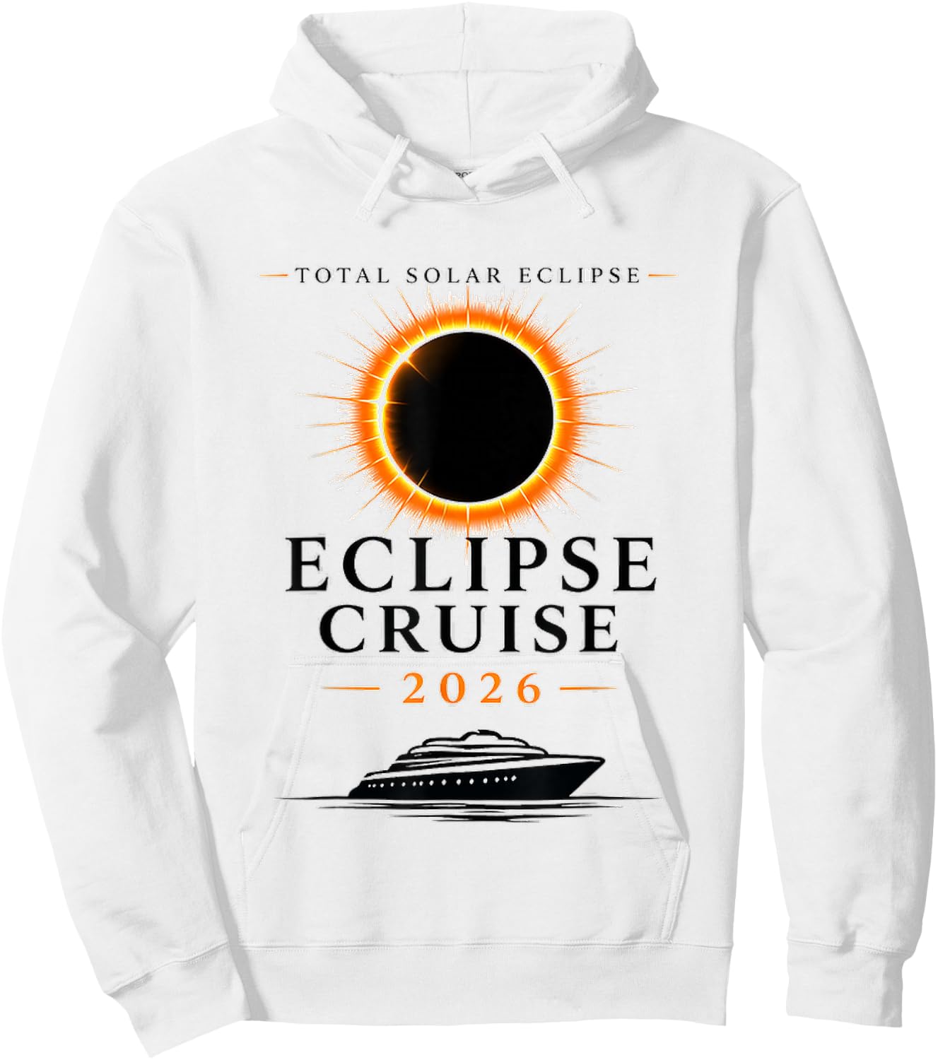 Total Solar Eclipse Cruise Hoodie - Hoodie | White