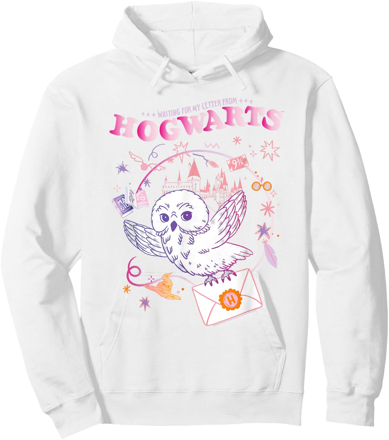 Harry Potter Owl Letter Hoodie - Hoodie | White