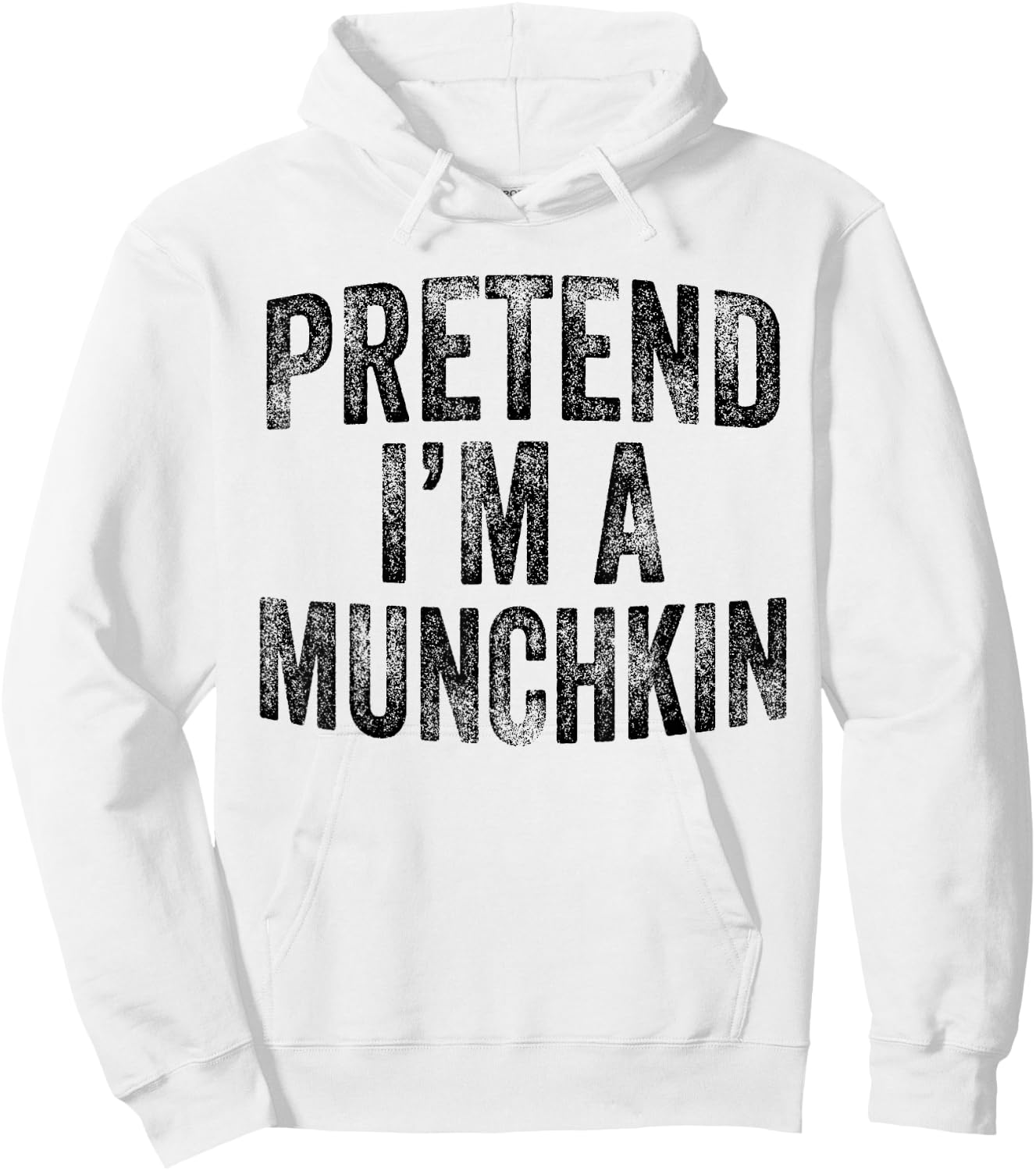Pretend I'm A Munchkin Family Lazy Halloween Party Costume Hoodie - Hoodie | White