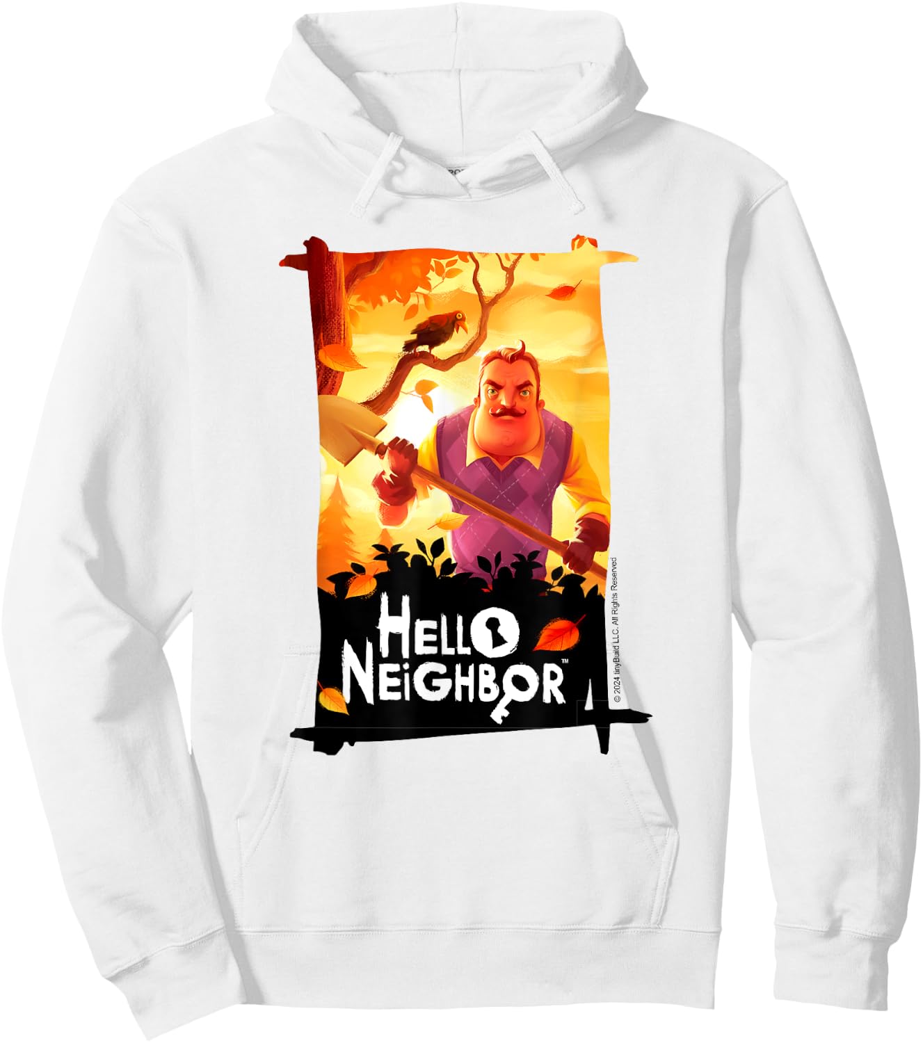 Hello Neighbor - Game Related Designs, Blue, S Hoodie - Hoodie | White