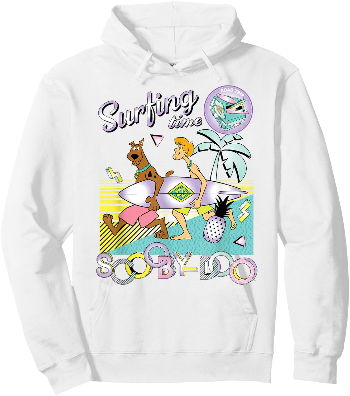 Scooby-Doo and Shaggy Surfing Time Hoodie - Hoodie | White