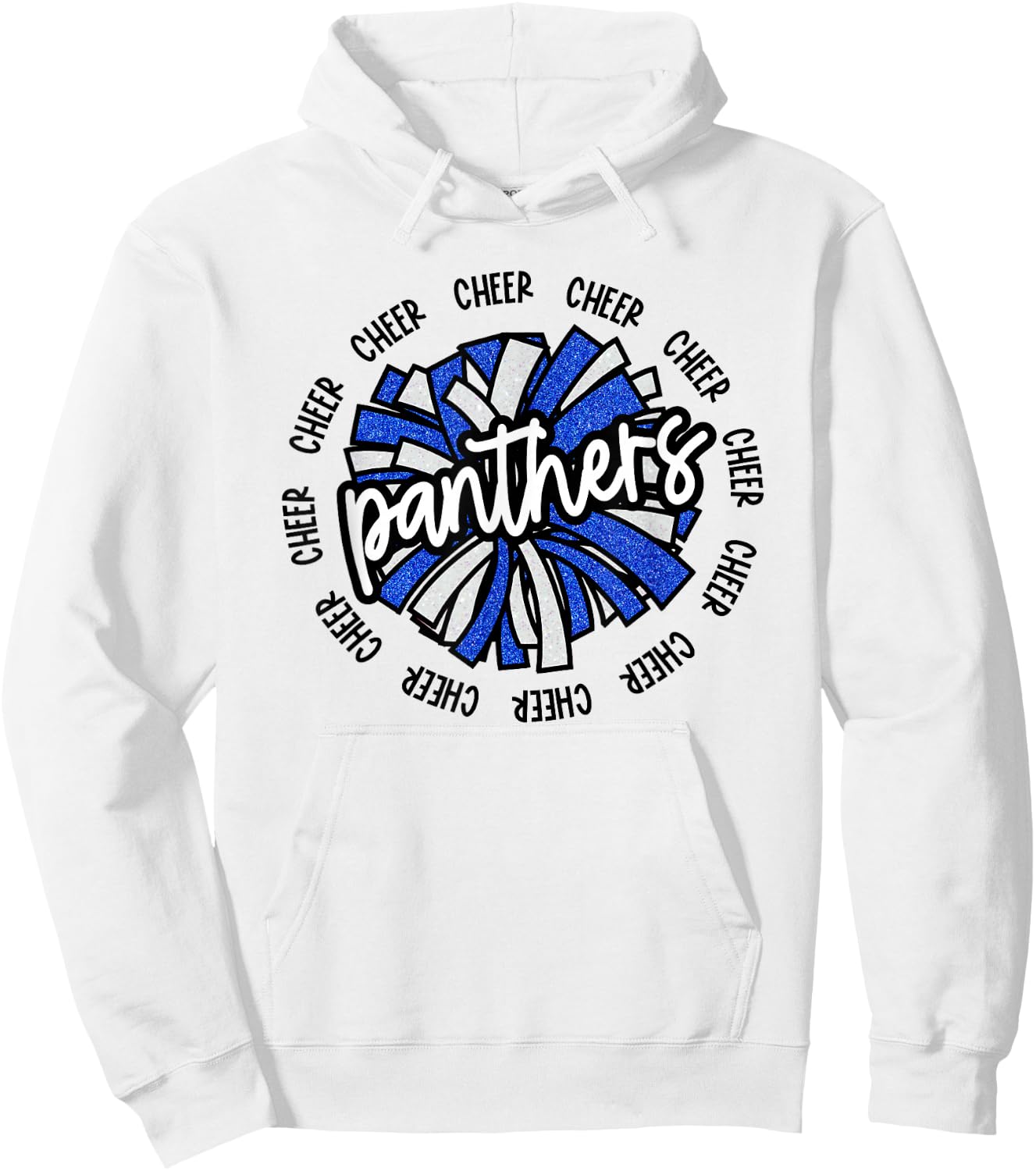 School Spirit Panthers Cheer Panther Pride Fan Team Items Hoodie - Hoodie | White