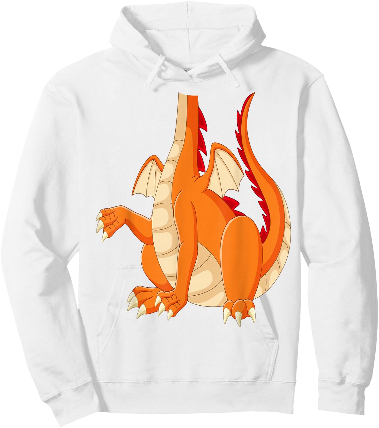 Dragon Shirt Adult Men Women Kids Orange Dragon Costume Hoodie - Hoodie | White