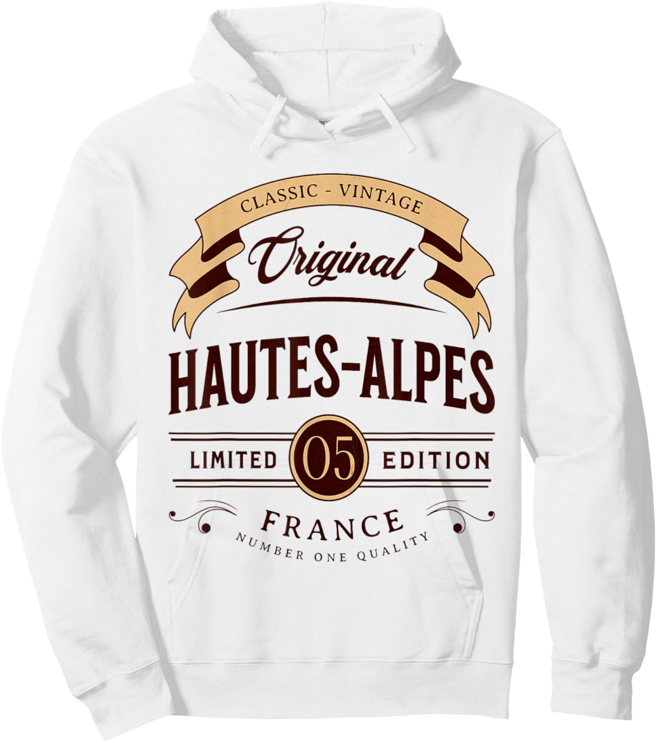 Vintage Hautes-Alpes Department France , grey, S Hoodie - Hoodie | White