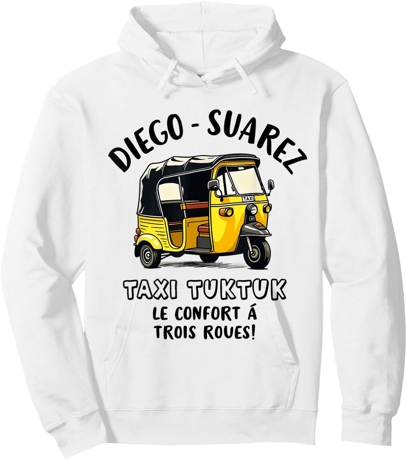 Taxi Driver TukTuk Travel Travellers Humor Fun , white, S Hoodie - Hoodie | White