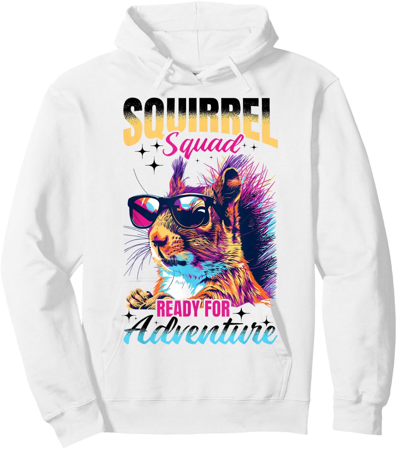 Funny Squirrel Animal Squirrel squad ready for adventure Hoodie - Hoodie | White