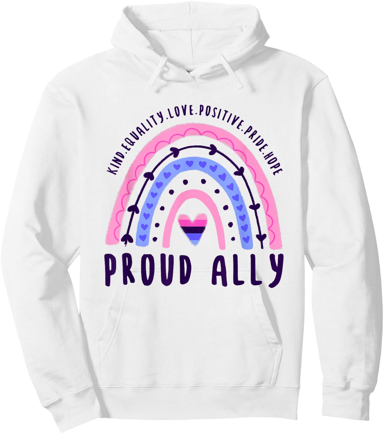 Omnisexual Pride Proud Ally Omnisexual Hoodie - Hoodie | White