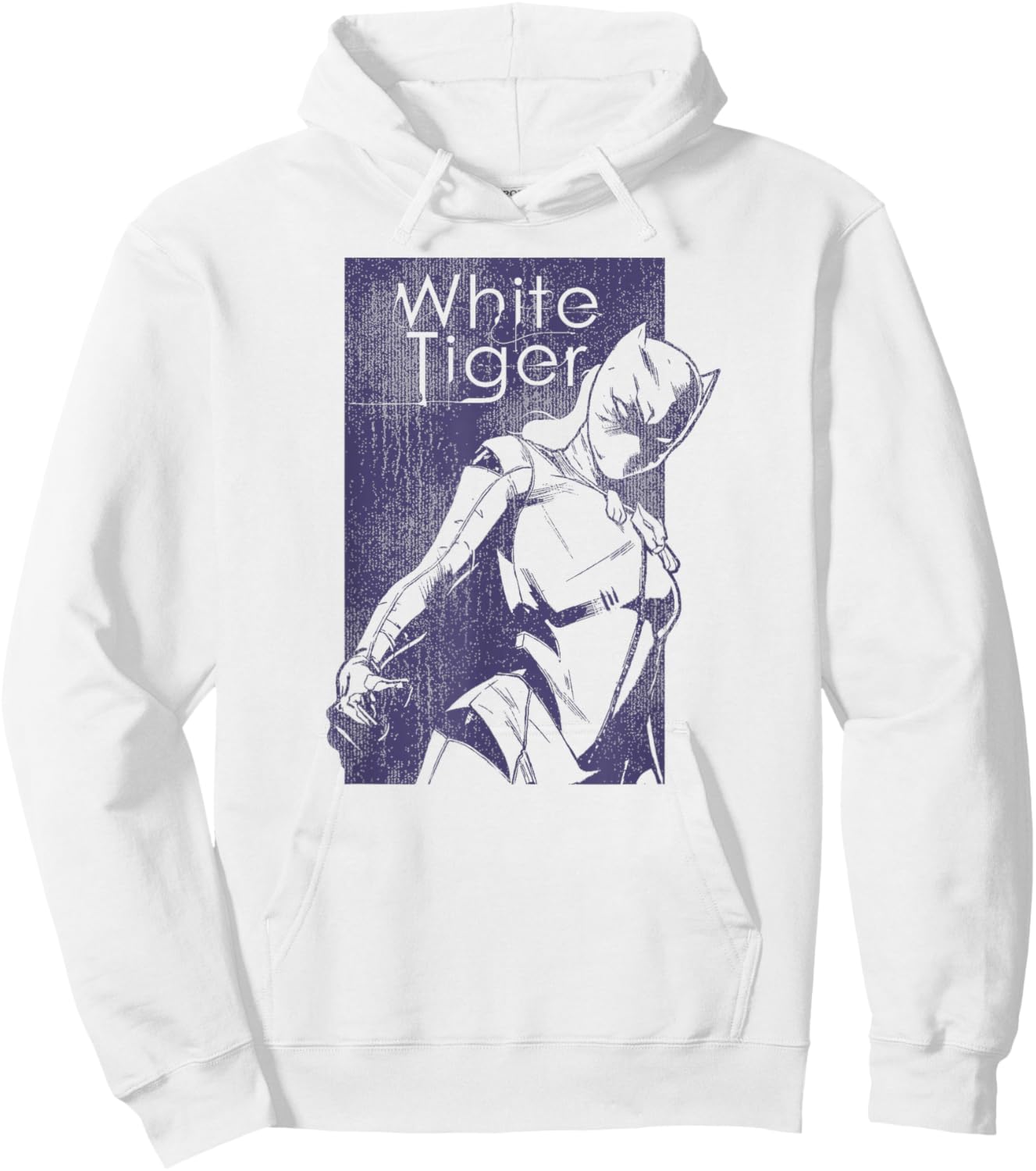 Marvel White Tiger Tonal Vintage Graphic Hoodie - Hoodie | White