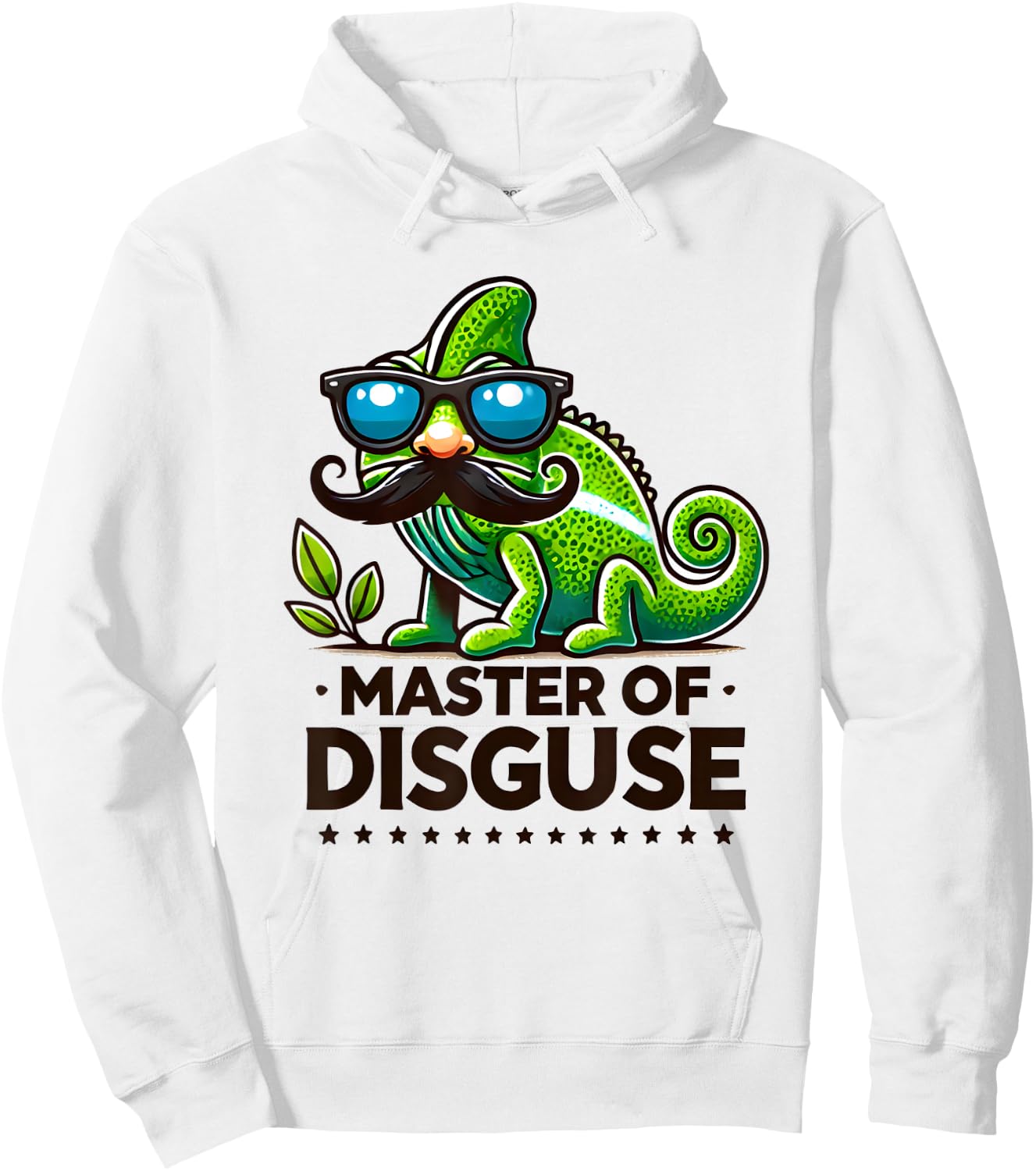 Master Of Disguise Chameleon Funny Humor Hoodie - Hoodie | White