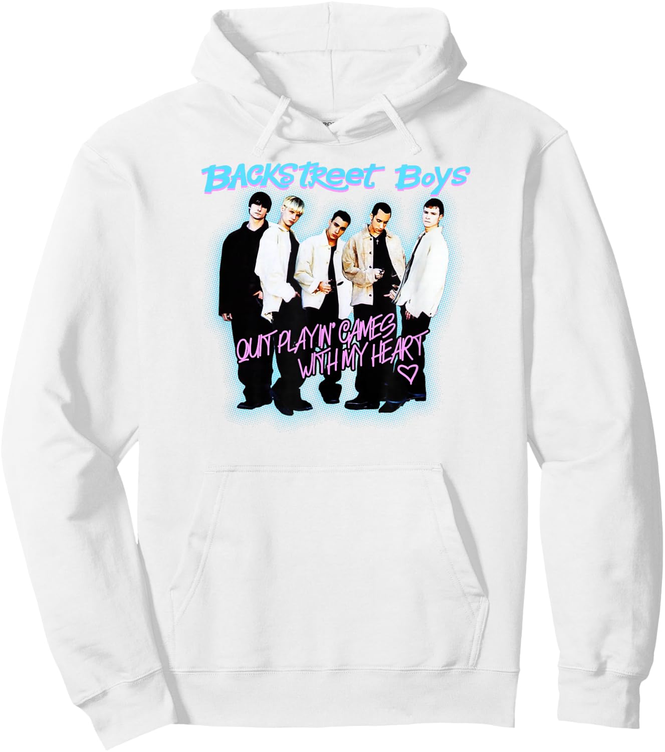 Backstreet Boys – Quit Playing Games Watercolor Hoodie - Hoodie | White