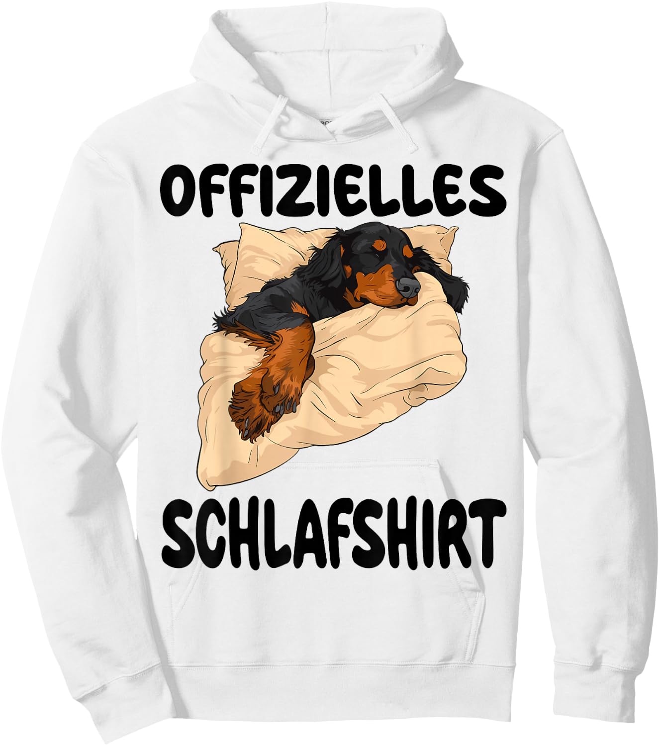 Gordon Setter Hund Offizielles Schlafshirt Nachthemd Hoodie - Hoodie | White