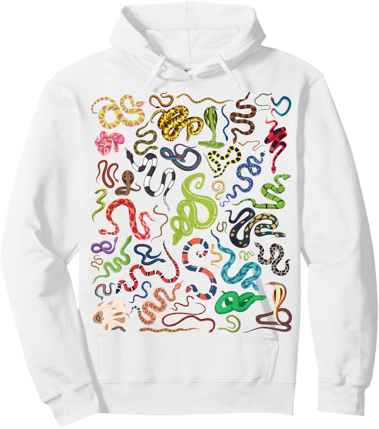 Types Of Snakes Educational Herpetologist Kids Boys Girls Hoodie - Hoodie | White