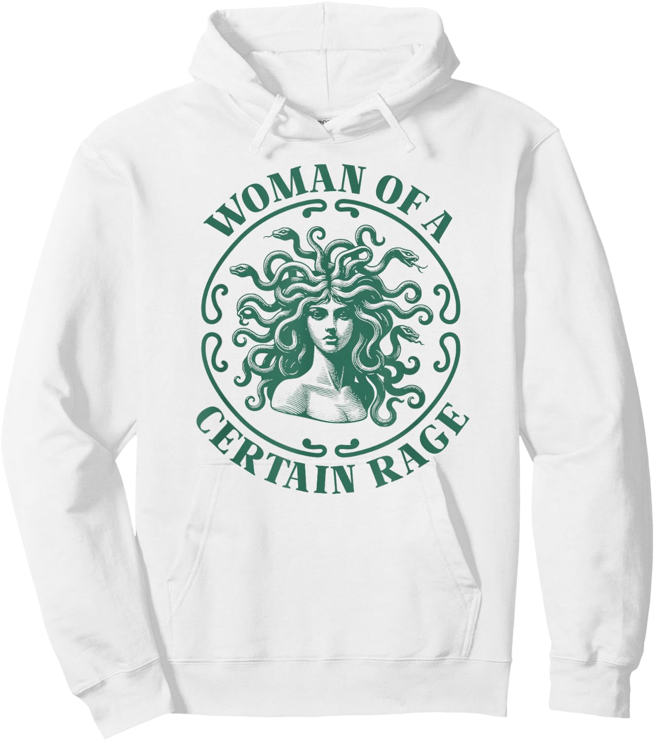Die Frau Einer gewissen Wut Medusa Hoodie - Hoodie | White