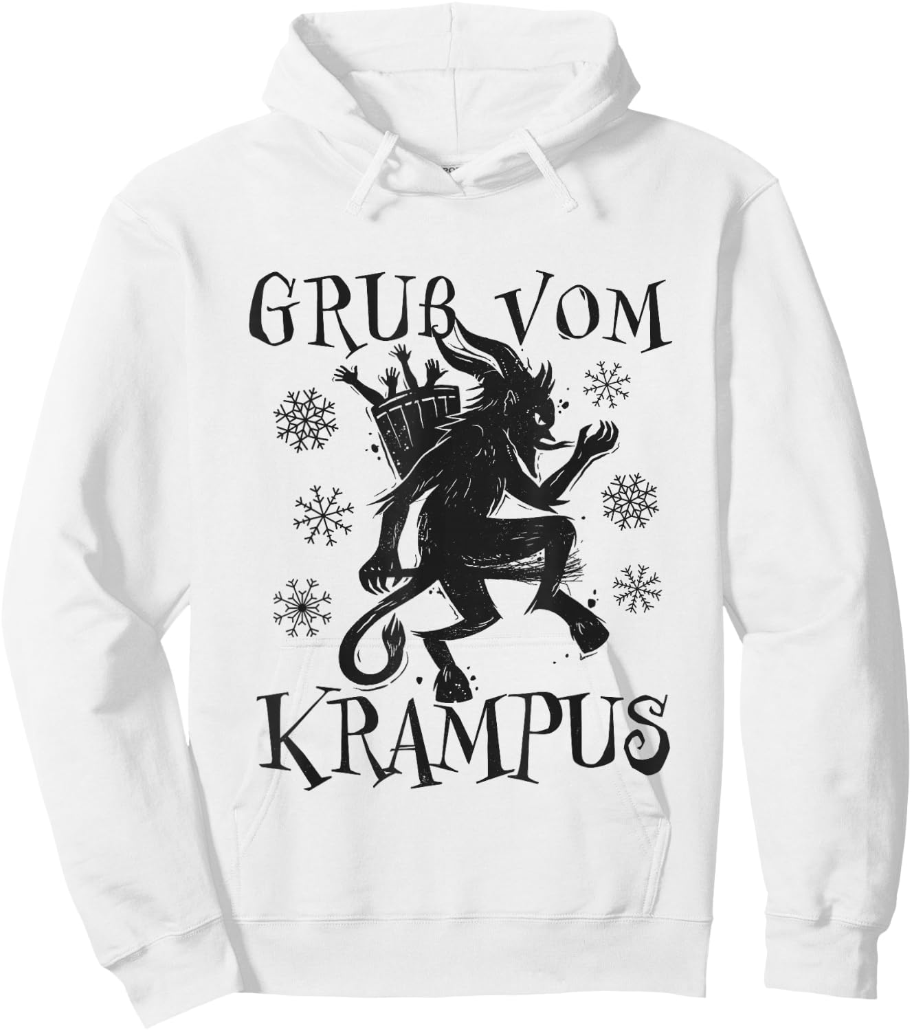 Kramperl Christmas Demon Santa's Helper Gruss Vom Krampus Hoodie - Hoodie | White