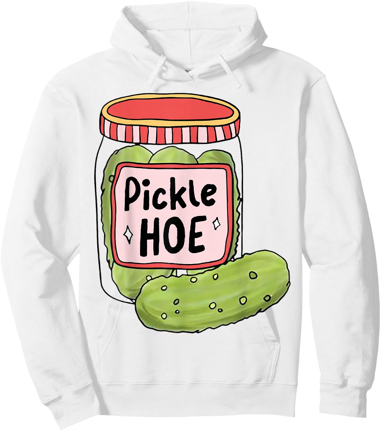 Pickle Hoe Hoodie - Hoodie | White