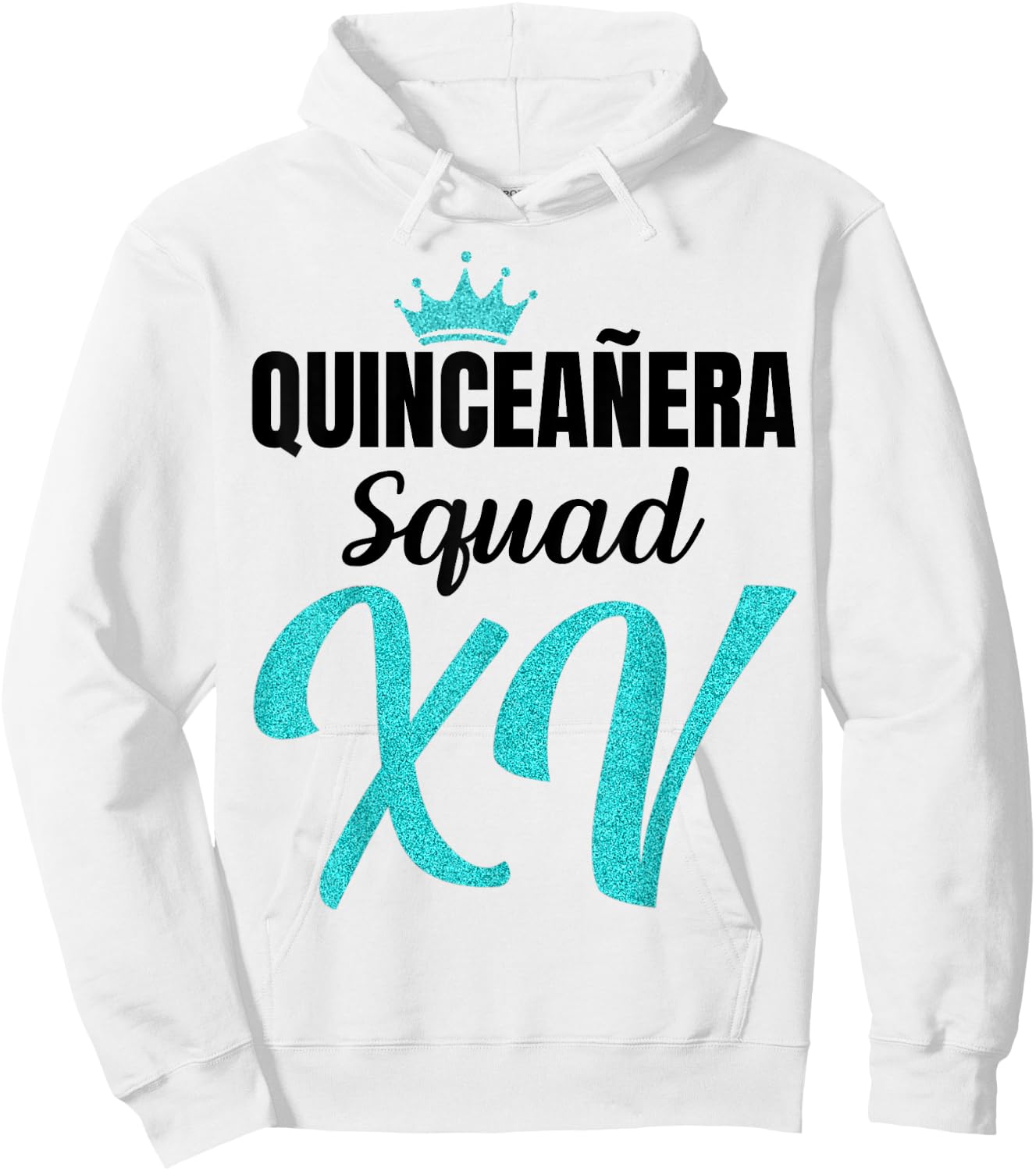 Quince Squad Quinceañera Guest 15th Birthday Quince Años Hoodie - Hoodie | White