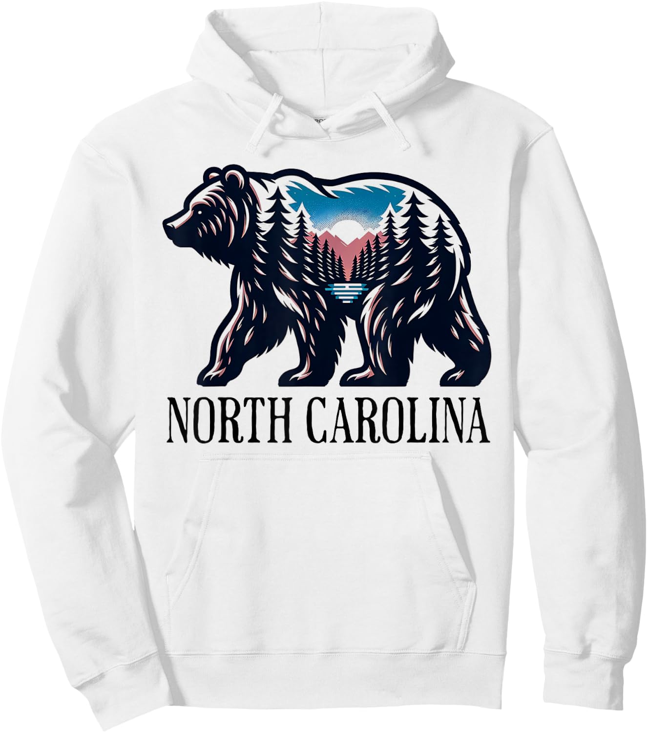 North Carolina Hoodie - Hoodie | White