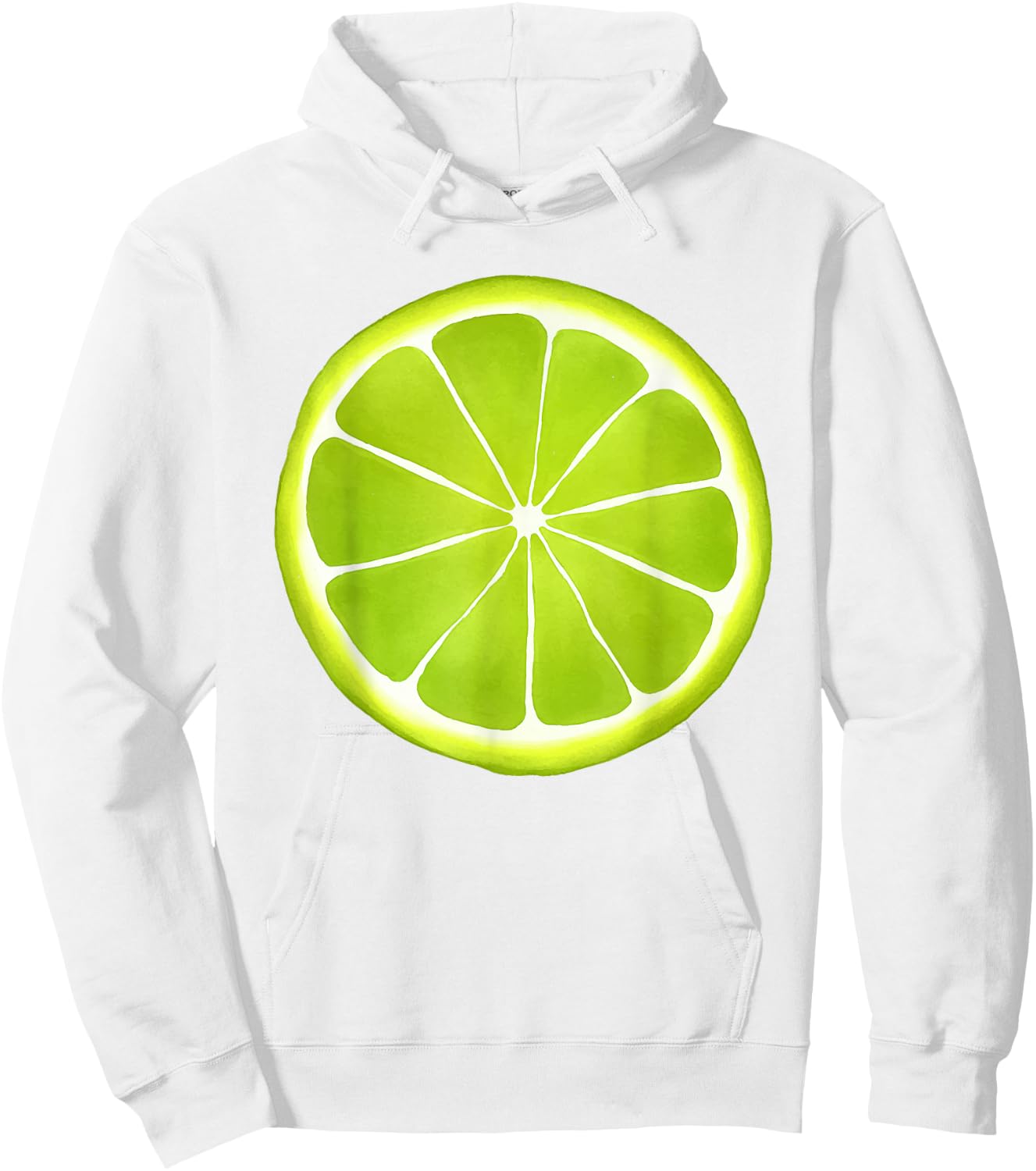 Lime Sliced Fruit Cute Easy Halloween Costume Hoodie - Hoodie | White