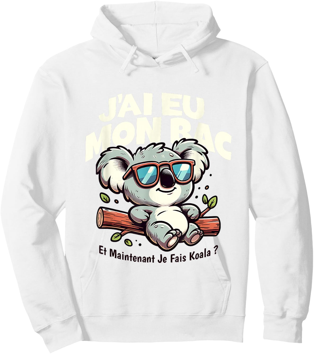 BAC 2025 Bachelor Congratulations Koala Humor Success Exam Hoodie - Hoodie | White
