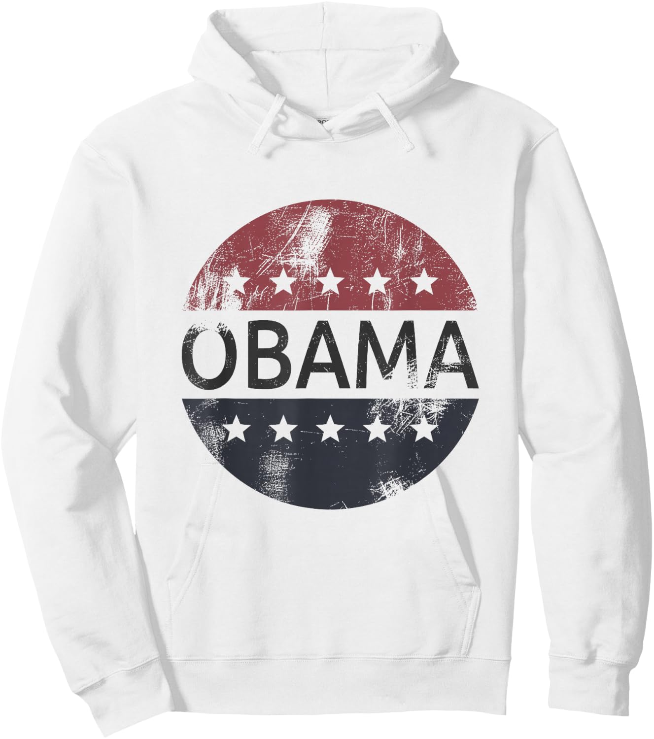Retro Obama Vintage Vote President Barack Obama Hoodie - Hoodie | White