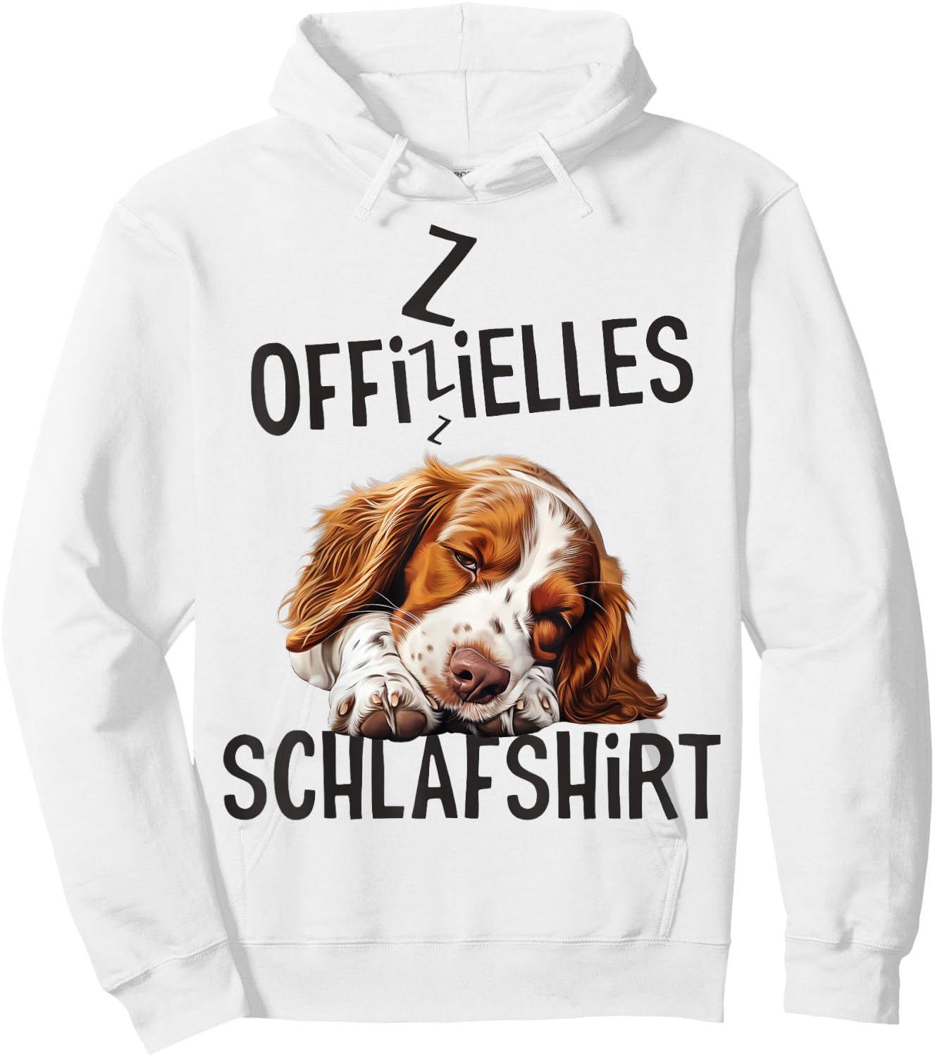 Offizielles Schlafshirt Hund Welsh Springer Spaniel Damen Hoodie - Hoodie | White