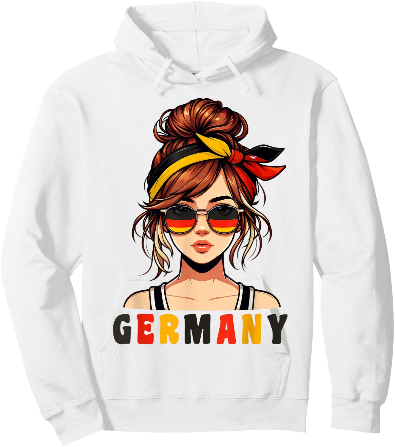 Deutschland Damen Frau Deutsch Deutsches Mädchen Damen Mädchen Hoodie - Hoodie | White