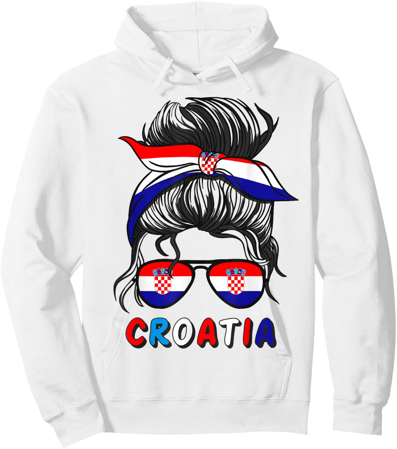 Hrvatska Kroatien Flagge Mädchen Kroatische Mädchen Kinder Hoodie - Hoodie | White