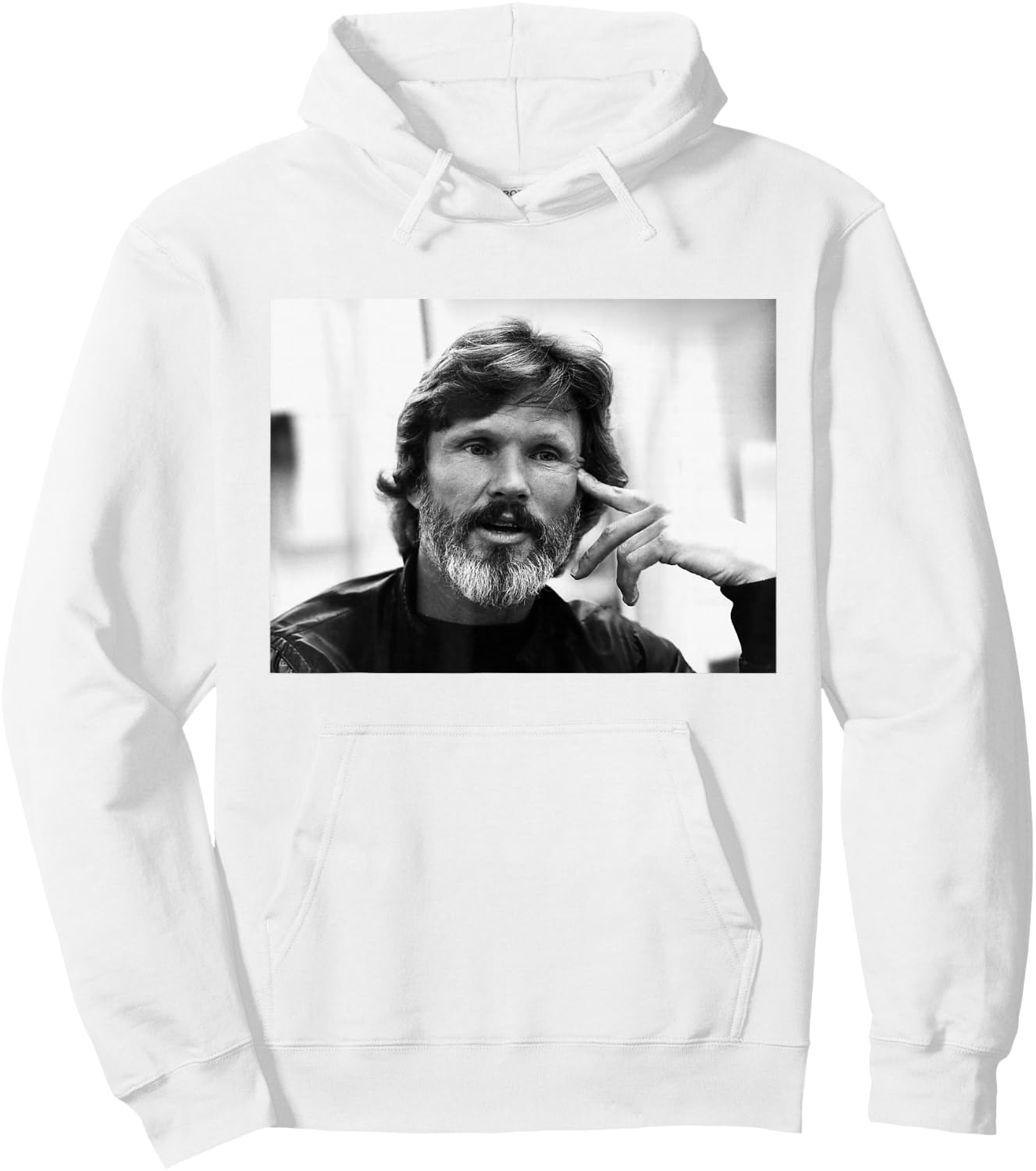 Me and Bobby McGee Singer Kris Kristofferson in 1982 Hoodie - Hoodie | White