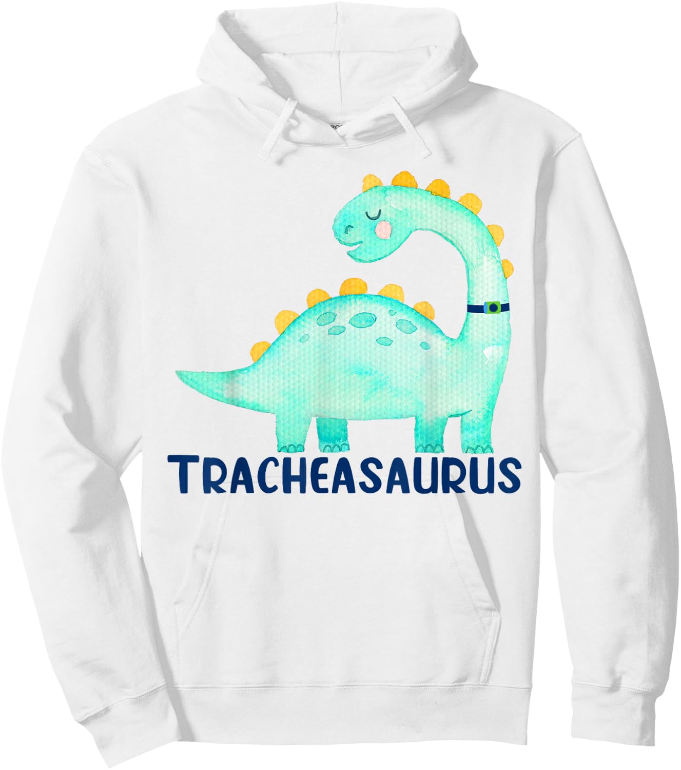 Tracheasaurus Tracheostomy Awareness Hoodie - Hoodie | White