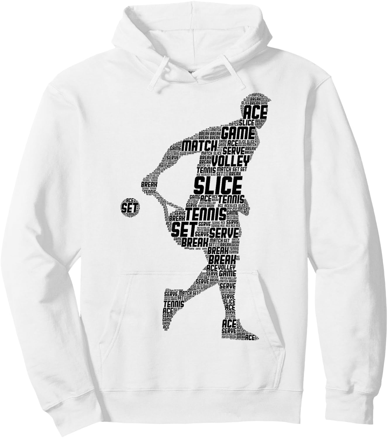 Tennis Boys Youth Men Kids Hoodie - Hoodie | White