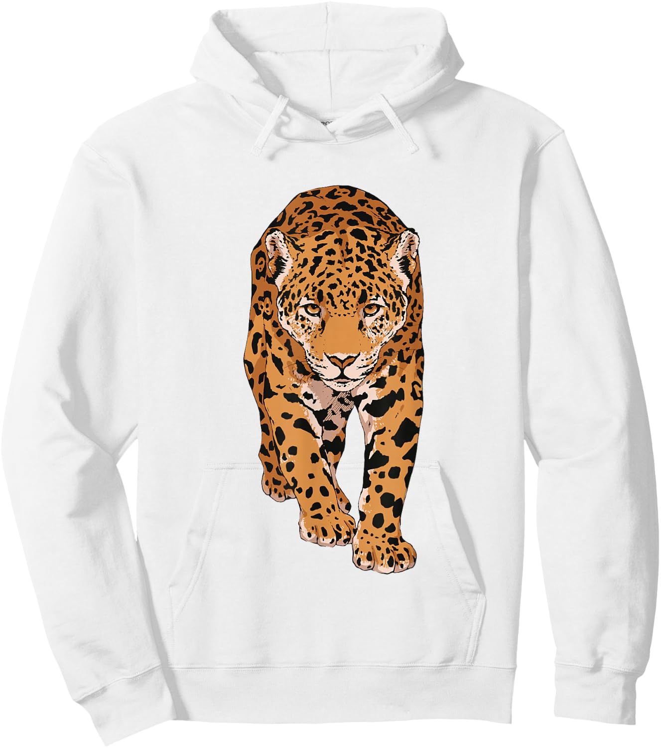 Leopard Big Cat Leo Boys Girls Lovers Jaguar , White, s Hoodie - Hoodie | White