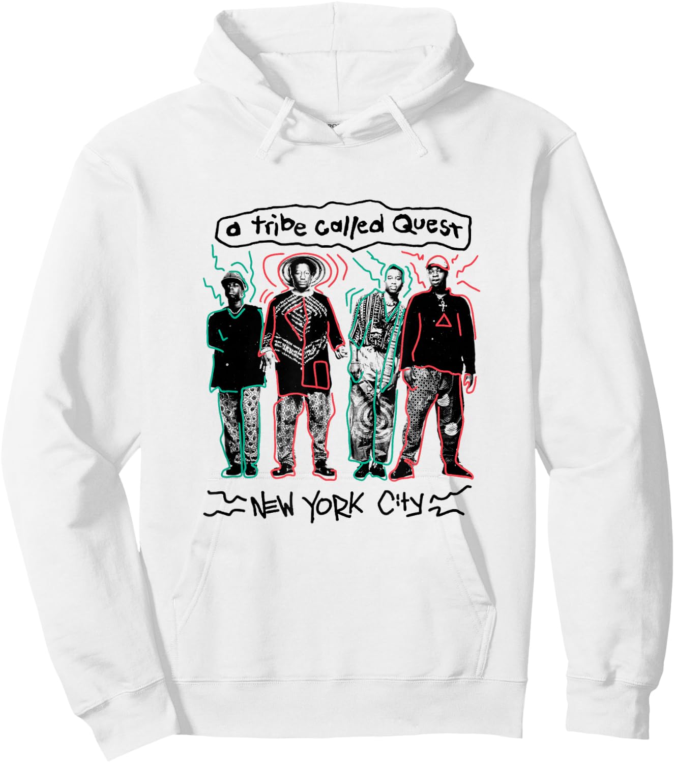 A Tribe Called Quest NYC Doodle Hoodie - Hoodie | White