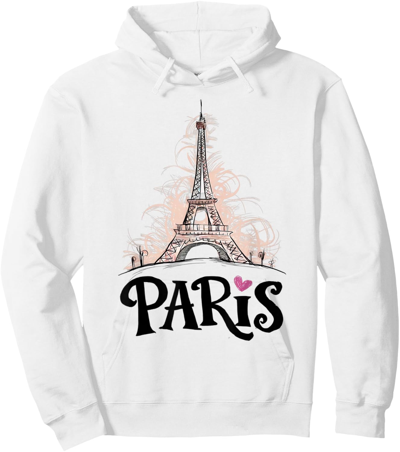 Eiffel Tower Paris Holiday France Souvenir Women Girls Hoodie - Hoodie | White