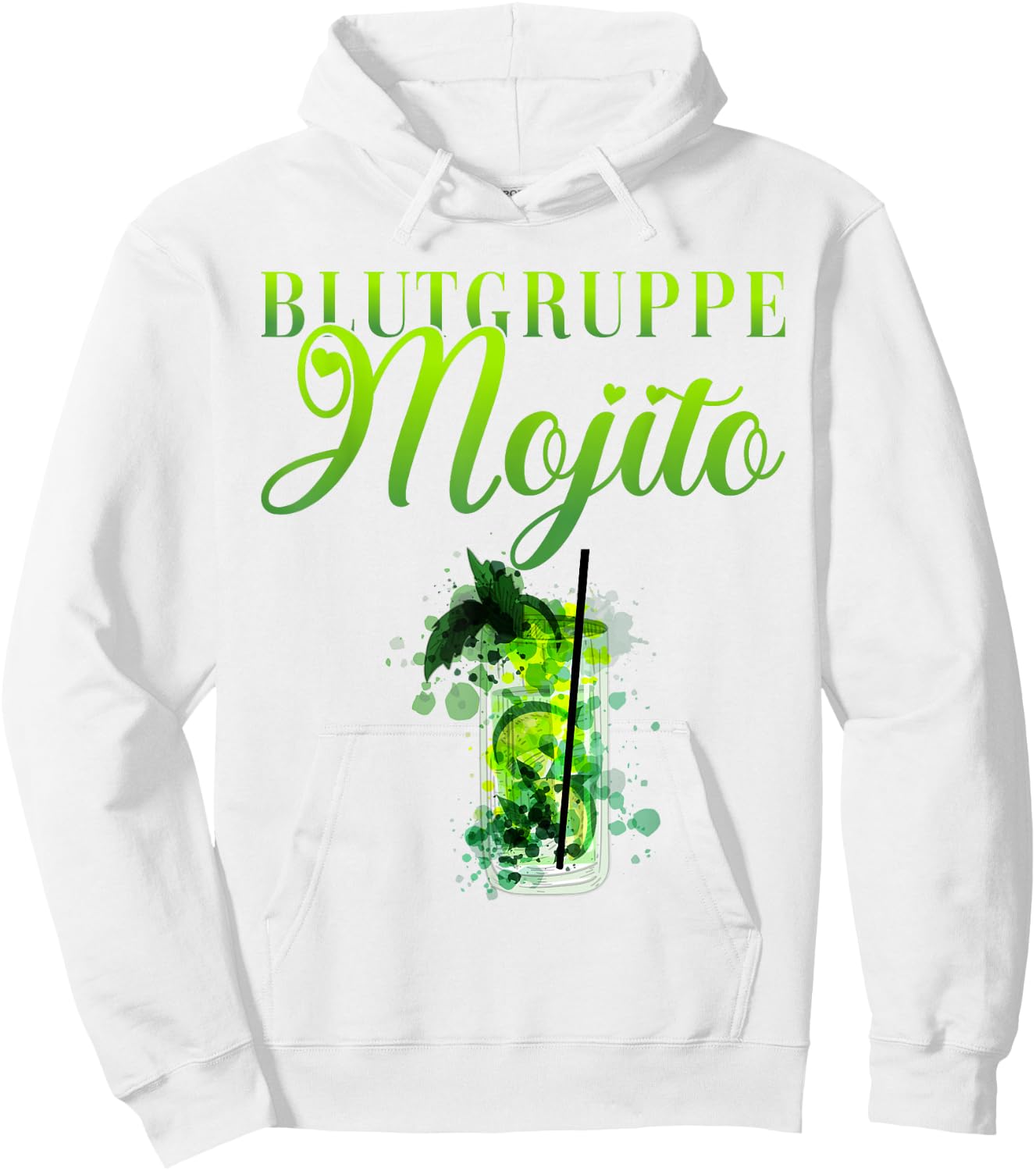 Blutgruppe Mojito Barkeeper Hoodie - Hoodie | White